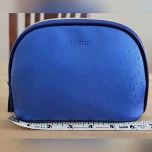 La Mer Blue Cosmetic Travel Bag